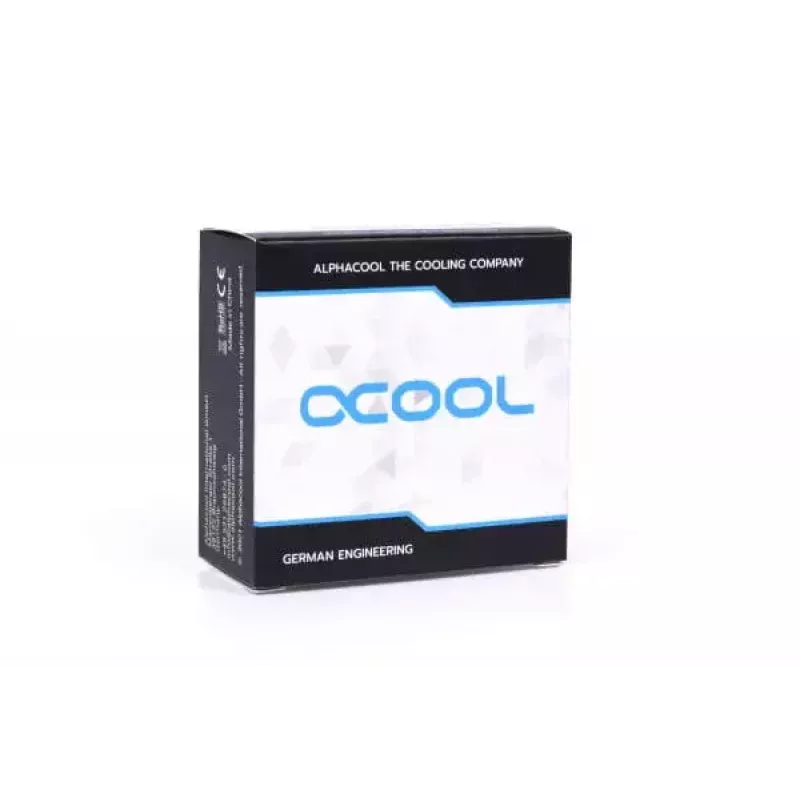 Alphacool 17594 žalvario jungtis juoda 19,7 mm plotis