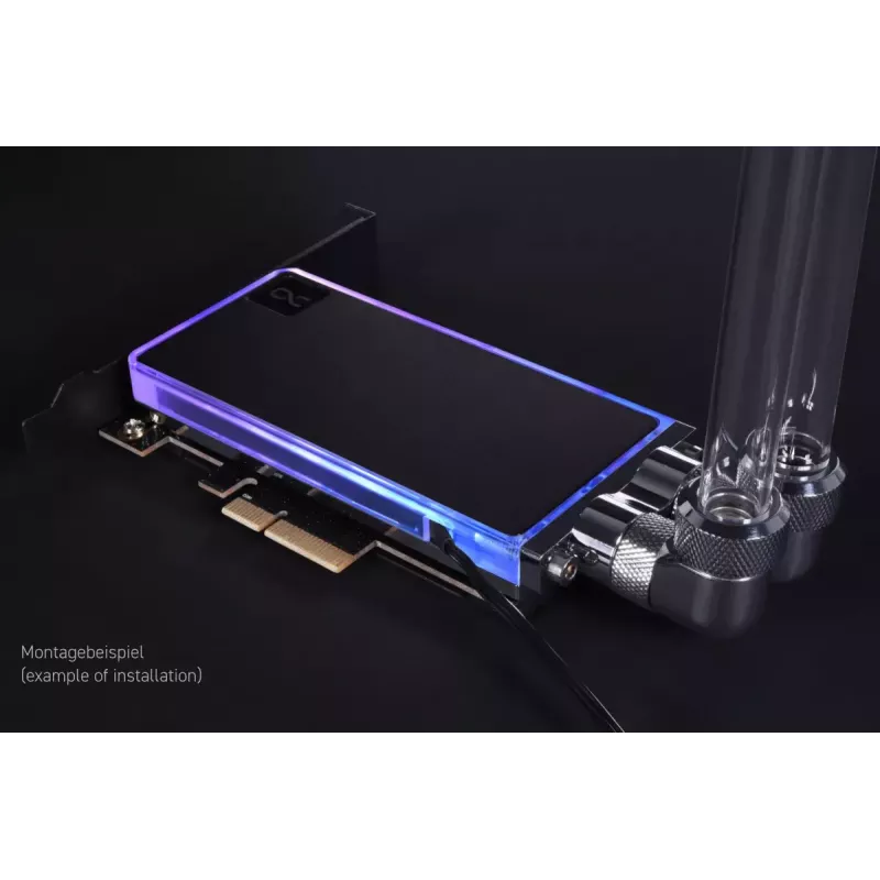 Alphacool Core M.2 NVMe PCIe 5.0 skystinis aušintuvas su galine plokštele
