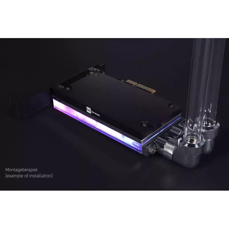 Alphacool Core M.2 NVMe PCIe 5.0 skystinis aušintuvas su galine plokštele