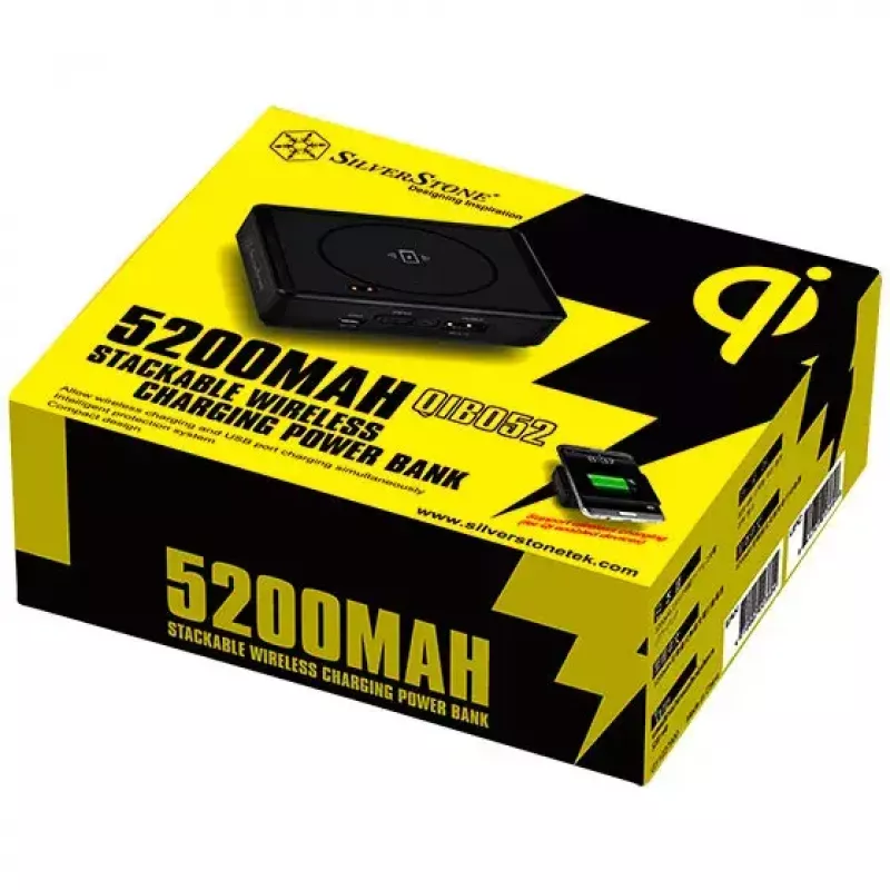Nešiojama baterija SilverStone QIB052 5200 mAh