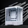 Korpusas Jonsbo D400 Midi Tower ATX grūdintas stiklas - Baltas