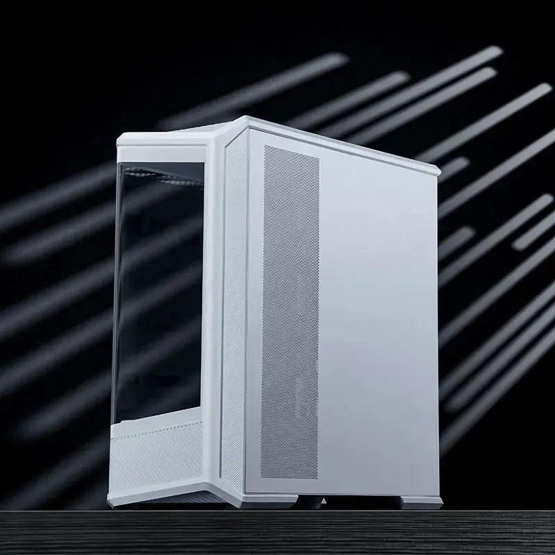 Korpusas Jonsbo D400 Midi Tower ATX grūdintas stiklas - Baltas
