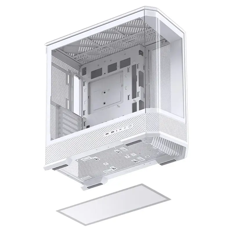 Korpusas Jonsbo D400 Midi Tower ATX grūdintas stiklas - Baltas