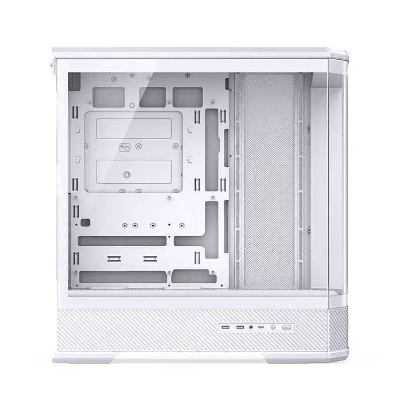 Korpusas Jonsbo D400 Midi Tower ATX grūdintas stiklas - Baltas