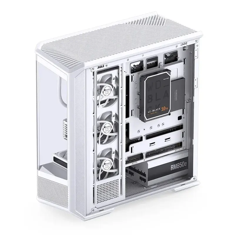 Korpusas Jonsbo D400 Midi Tower ATX grūdintas stiklas - Baltas