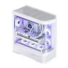 Korpusas Jonsbo D400 Midi Tower ATX grūdintas stiklas - Baltas