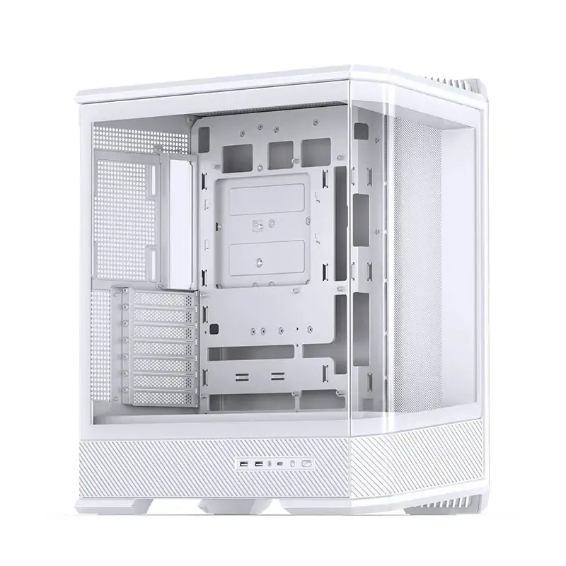 Korpusas Jonsbo D400 Midi Tower ATX grūdintas stiklas - Baltas