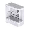 Korpusas Jonsbo D400 Midi Tower ATX grūdintas stiklas - Baltas
