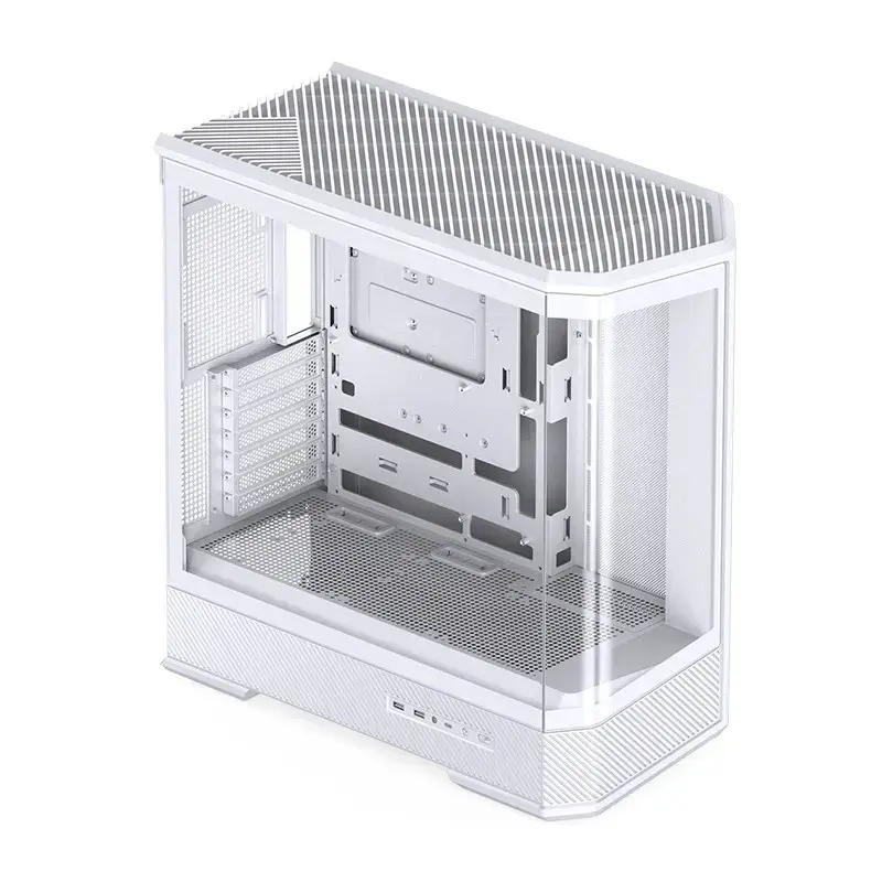 Korpusas Jonsbo D400 Midi Tower ATX grūdintas stiklas - Baltas