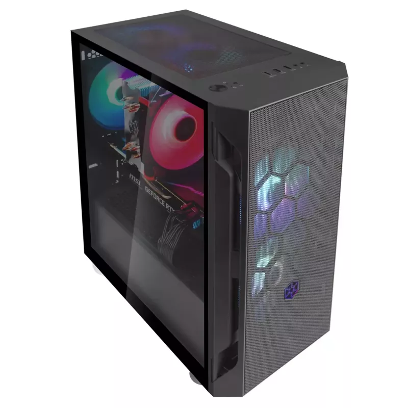 Korpusas Silverstone FARA H1M PRO Micro Tower Juodas