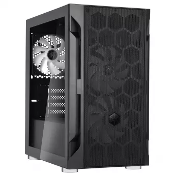 Korpusas Silverstone FARA H1M PRO Micro Tower Juodas