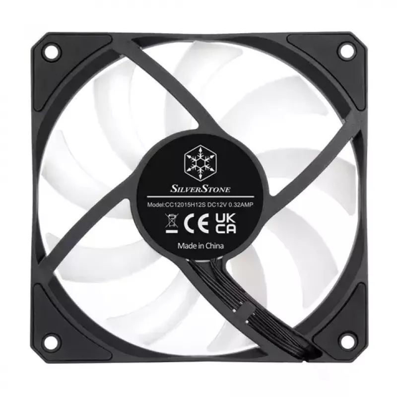Aušintuvas Silverstone Air Slimmer 120 12 cm Juodas Peršviečiamas