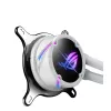 ASUS ROG STRIX LC II 240 ARGB White Edition procesoriaus skysčinis aušintuvas 240 mm, 2x120 mm ventiliatoriai, ARGB, baltas