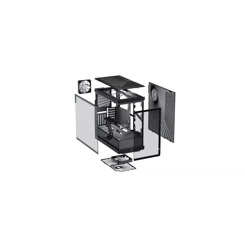 Korpusas PC HYTE Y40 Midi Tower Juodas