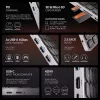 AXAGON HMC-KB-GE, USB 5Gbps centrinis įrenginys su klaviatūra, HDMI 4K/60Hz, 3x USB-A, SD/mSD, garsas, PD 100W, vokiškas išdėstymas