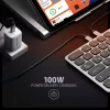 AXAGON HMC-KB-GE, USB 5Gbps centrinis įrenginys su klaviatūra, HDMI 4K/60Hz, 3x USB-A, SD/mSD, garsas, PD 100W, vokiškas išdėstymas