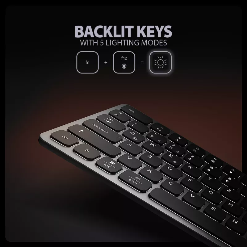 AXAGON HMC-KB-GE, USB 5Gbps centrinis įrenginys su klaviatūra, HDMI 4K/60Hz, 3x USB-A, SD/mSD, garsas, PD 100W, vokiškas išdėstymas