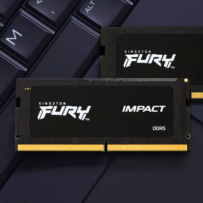 Kingston FURY 16 GB DDR5 6400 MT/s CL38 SO-DIMM Impact XMP atminties modulis