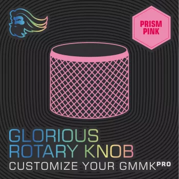 Glorious Gaming Rotary Knob – rankenėlė klaviatūrai, rožinė