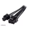 Adapterinis kabelis Akasa AK-CBPW22-15 — 8 kontaktų EPS į 4 kontaktų ATX, 15 cm