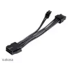 Adapterinis kabelis Akasa AK-CBPW22-15 — 8 kontaktų EPS į 4 kontaktų ATX, 15 cm