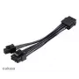 Adapterinis kabelis Akasa AK-CBPW22-15 — 8 kontaktų EPS į 4 kontaktų ATX, 15 cm