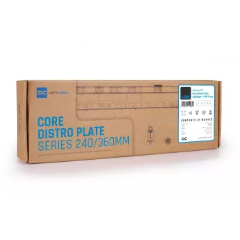 Siurblys ir rezervuaras Alphacool Core Distro Plate Juodas Peršviečiamas Akrilas Aliuminis Keraminis Sintetinis