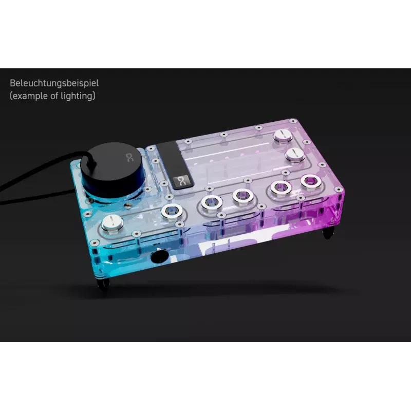 Siurblys ir rezervuaras Alphacool Core Distro Plate Juodas Peršviečiamas Akrilas Aliuminis Keraminis Sintetinis