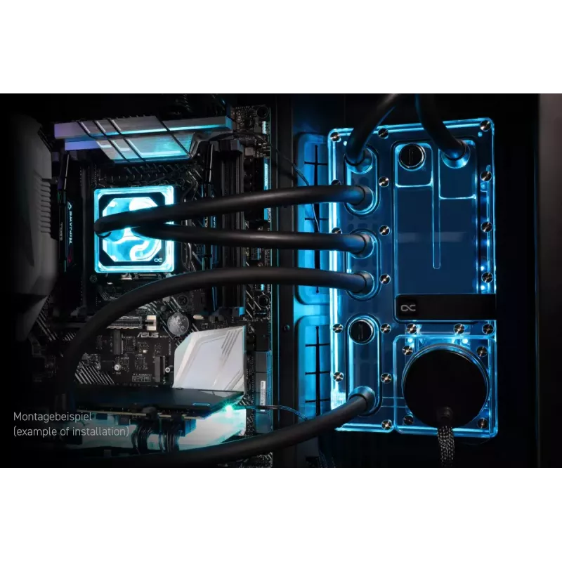 Siurblys ir rezervuaras Alphacool Core Distro Plate Juodas Peršviečiamas Akrilas Aliuminis Keraminis Sintetinis
