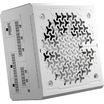 CORSAIR RMe Series RM850e – 850W, pilnai modulinis, mažo triukšmo ATX maitinimo šaltinis (balta spalva)