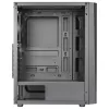 Aerocool DELTABKV1 ATX kompiuterio korpusas RGB priekiu, pilnas šoninis langas, 12cm ventiliatorius, juodas