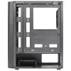 Aerocool DELTABKV1 ATX kompiuterio korpusas RGB priekiu, pilnas šoninis langas, 12cm ventiliatorius, juodas