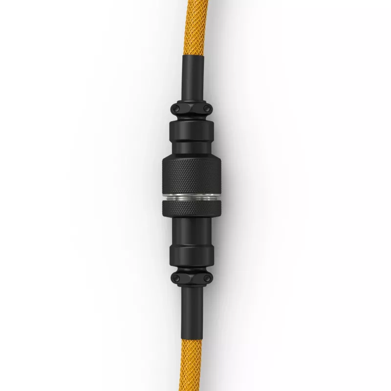 Suvyniota USB laidas GLORIOUS GMMK Glorious Gold mechaninėms klaviatūroms, atsegamas suvyniotas laidas, USB-A į USB-C