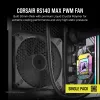 CORSAIR RS140 MAX 140 mm ventiliatorius (vienas) - juodas