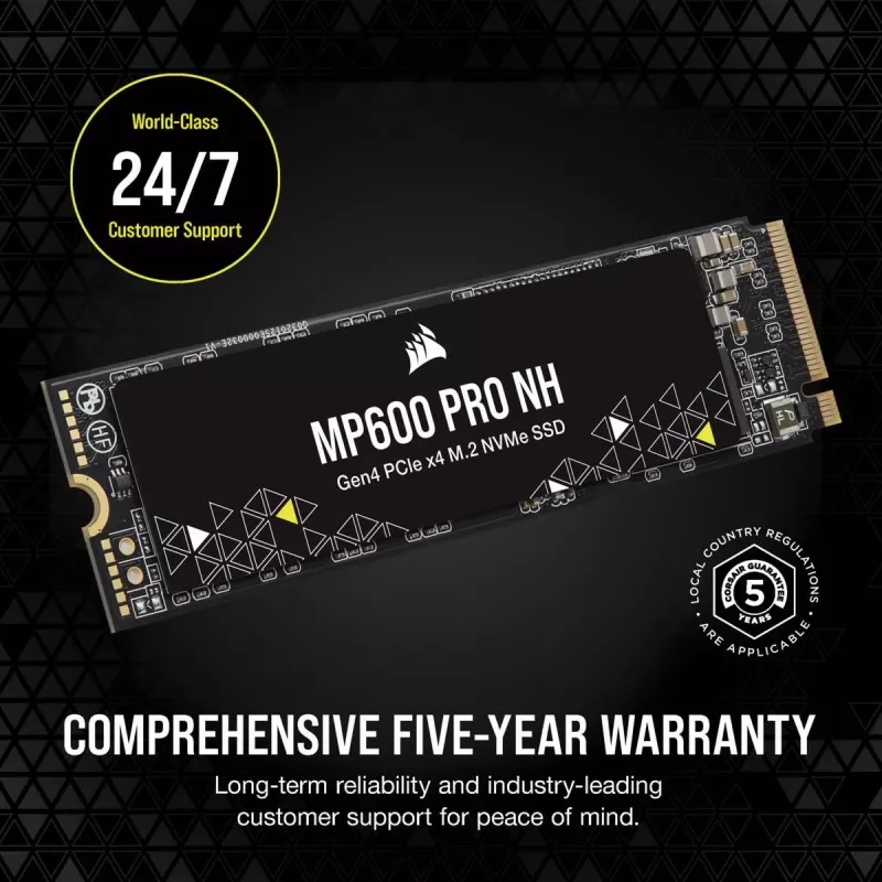 CORSAIR SSD - 4TB - MP600 Pro Nh PCI-E 4.0 x4 NVMe M.2