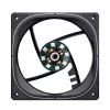 Ventiliatorius Jonsbo FR-505BR 12 cm juodas baltas 800-1800 RPM 47.2 CFM