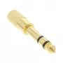 InLine garso adapteris 6,3 mm kištukas / 3,5 mm lizdas stereo, auksuoti kontaktai, metalinis korpusas