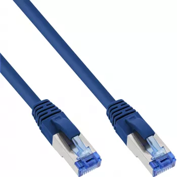 InLine Patch kabelis S/FTP PiMF Cat.6A halogen-free 500MHz mėlynas 10m