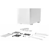 Korpusas be quiet! PURE BASE 501 Airflow Midi Tower Baltas — ATX, 3×140mm priekyje, 1×140mm gale, 5×2,5 colio, 2×3,5 colio, USB‑C, PWM palaikymas
