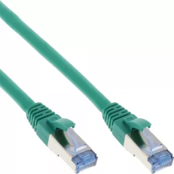 InLine Patch Laidas S/FTP PiMF Cat.6A halogen-free 500MHz žalias 10m