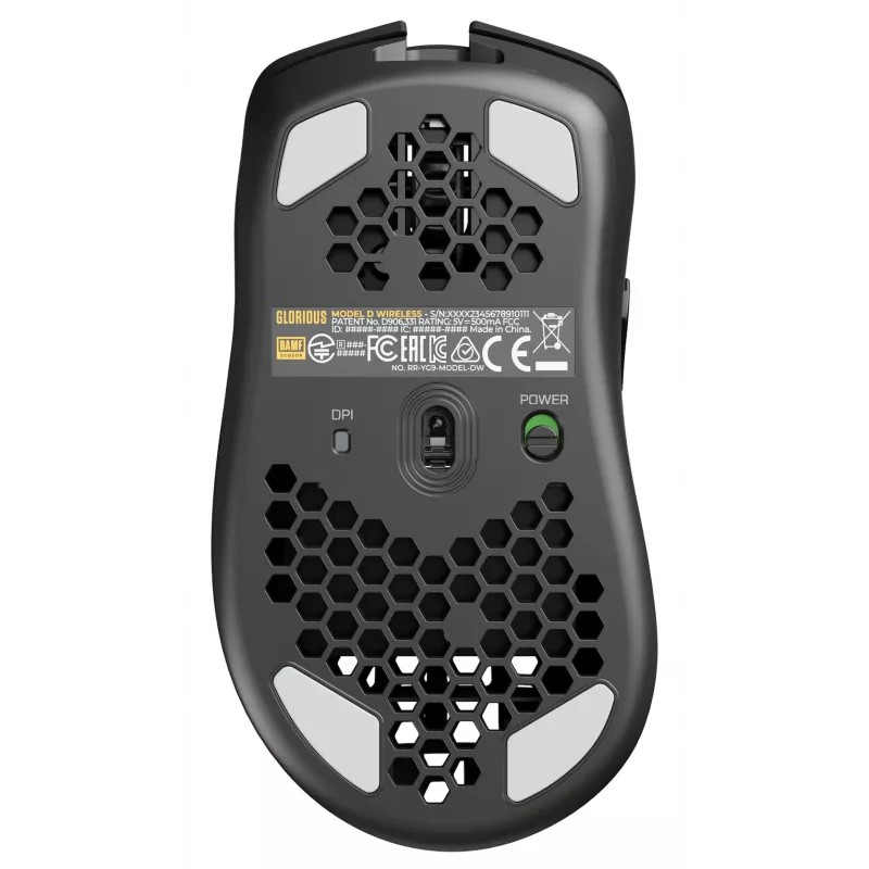 Glorious Gaming Glorious Model D Wireless - Matte Black, dešinės rankos, belaidis RF, 19000 DPI, juoda