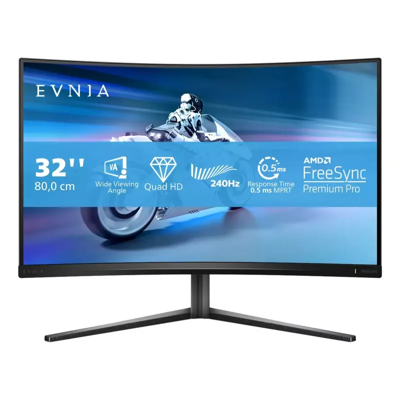 Philips Evnia 5000 32M2C5500W/00 monitorius 80 cm (31,5 colio) 2560 x 1440 pikselių QHD LCD juodas