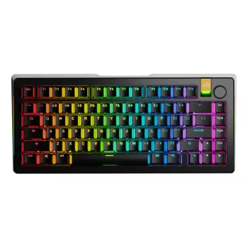 Mechaninė žaidimų klaviatūra GLORIOUS GMMK 3 PRO HE 75% Wireless RF + Bluetooth, RGB, US QWERTY, juoda