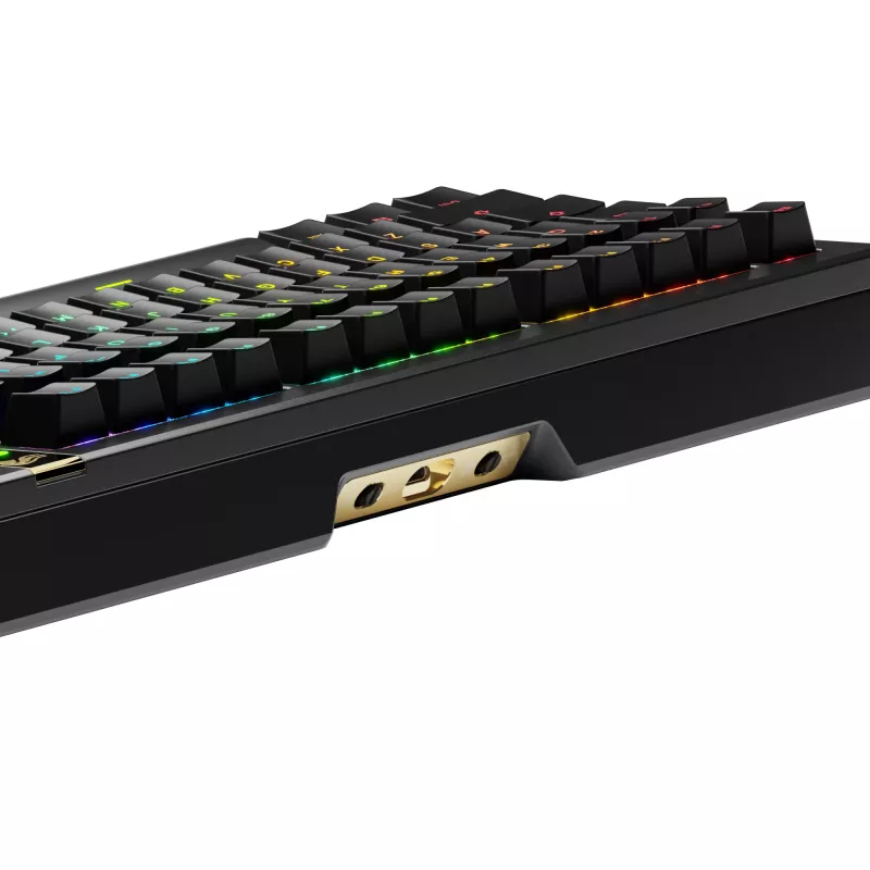 Mechaninė žaidimų klaviatūra GLORIOUS GMMK 3 PRO HE 75% Wireless RF + Bluetooth, RGB, US QWERTY, juoda