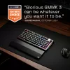 Mechaninė žaidimų klaviatūra GLORIOUS GMMK 3 PRO HE 75% Wireless RF + Bluetooth, RGB, US QWERTY, juoda