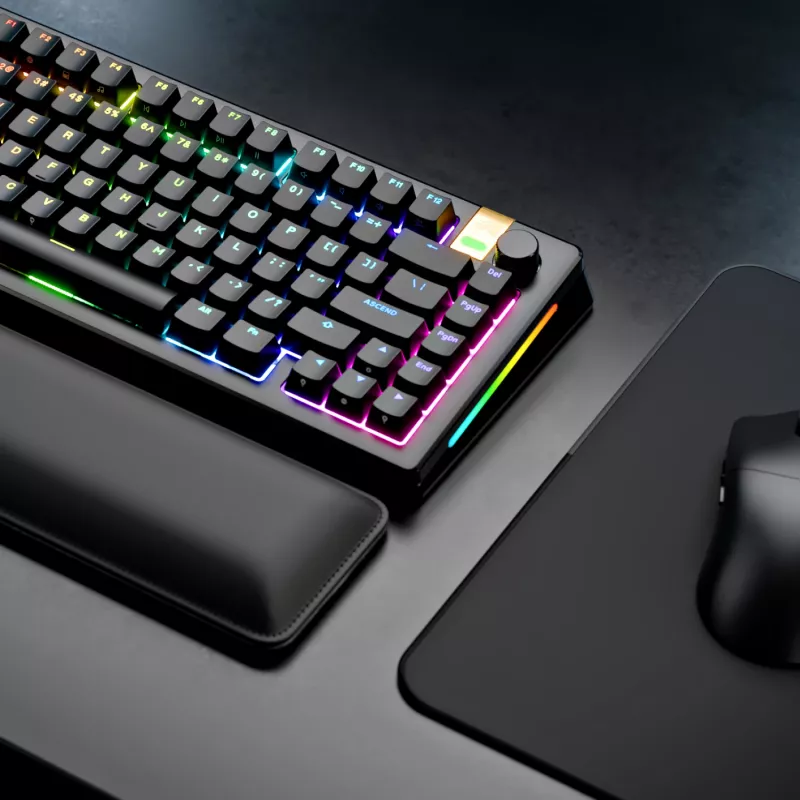 Mechaninė žaidimų klaviatūra GLORIOUS GMMK 3 PRO HE 75% Wireless RF + Bluetooth, RGB, US QWERTY, juoda