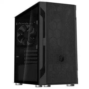 Korpusas SilverStone FARA H1M Micro Tower, juodas