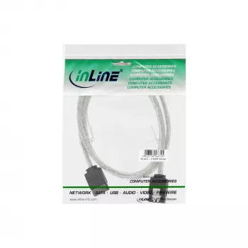 InLine SATA 6Gb/s apvalus kabelis su fiksatoriais 0,5m