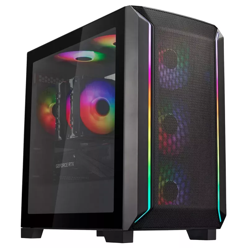 Korpusas SilverStone FARA 312Z Midi Tower juodas