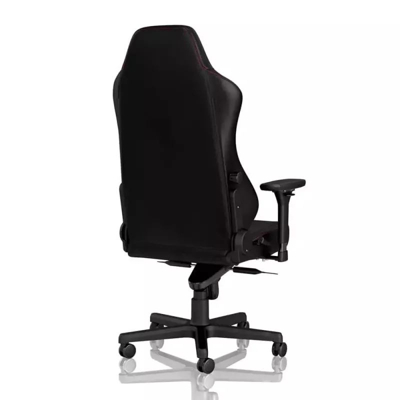 Gaming kėdė noblechairs Hero PU Leather – oro pripūsta sėdynė, paminkštintas atlošas, juoda, 137 cm aukštis, 150 kg talpa